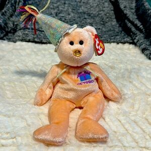 Vintage October Birthday Beanie Baby Bear
